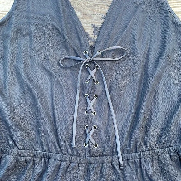 Lacey Black Romper by Express - Picture 6 of 16